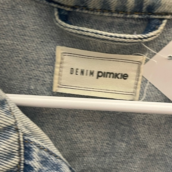 Denim Pinkie Light Wash Denim Jacket - Picture 4 of 5